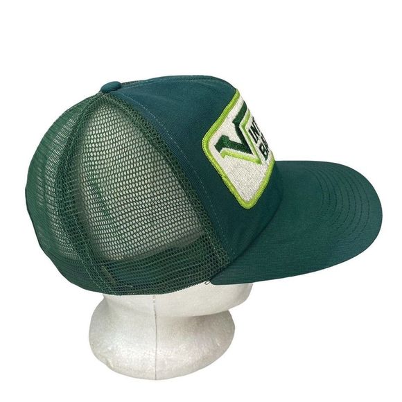 Vintage Interstate Batteries Hat Green Snap Back Trucker Cap 80s Patch USA MADE - Picture 2 of 6